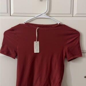 Aerie Women's Crop Top in Deep Red